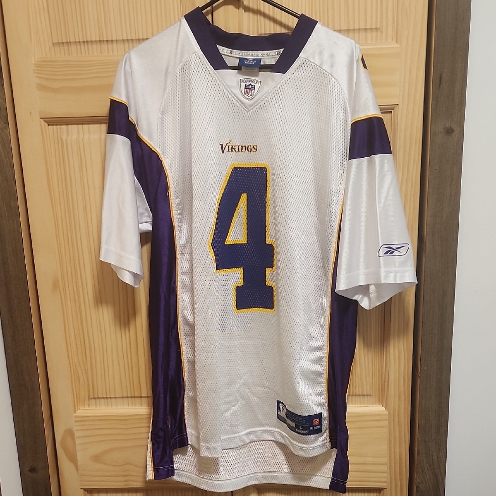 Reebok Men's White and Purple Jersey